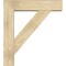 Ekena Millwork Traditional Block Rough Sawn Bracket w/ Offset Brace, Douglas Fir, 8"W x 34"D x 38"H BKT0806X34X38TRA05RDF - alternate 2